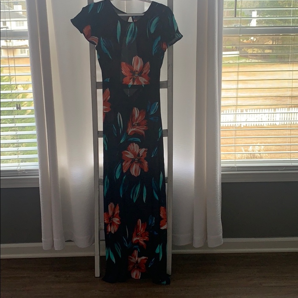 Forever 21 open back maxi dress.